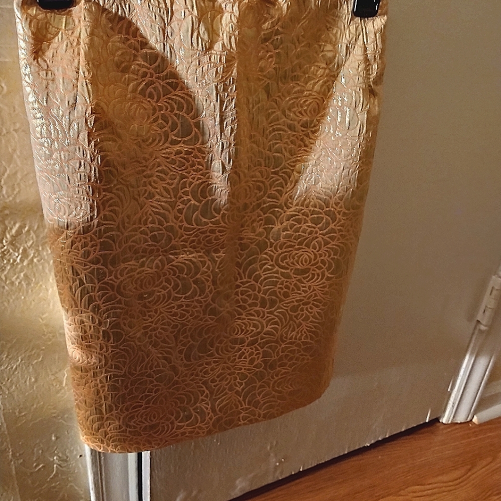 H & M Gold Barcode Skirt Woman's Size 10